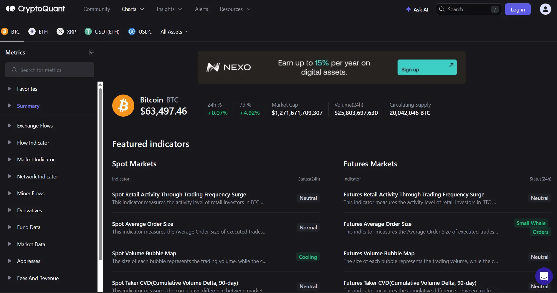 CryptoQuant Dashboard